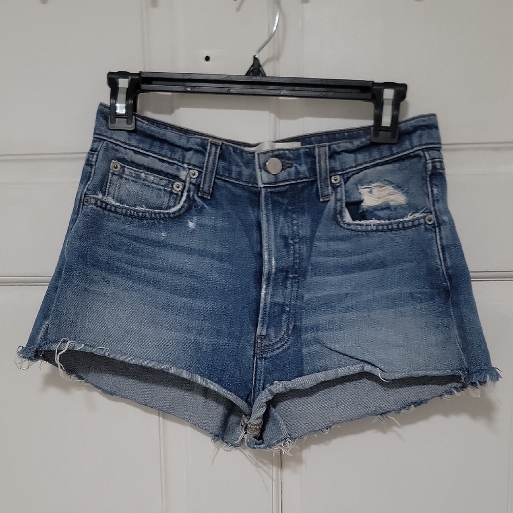 Reformation Distressed Dixie Style Denim Jean Shorts Classic Limited Edition